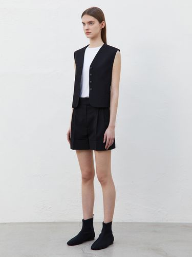 Cuff Shorts - Black - RIDIFI - Modalova