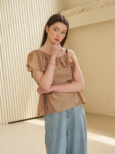 See Through Frill Blouse - lecelona - Modalova