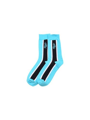 Colorblock Point Crew Socks - Blue - PLAYIAN - Modalova