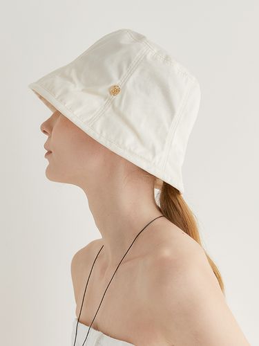 Natural Cotton Outline Bucket Hat C003 - halden - Modalova