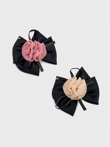 Rose Ribbon Hair Clip - Jean Paul Clarisse - Modalova