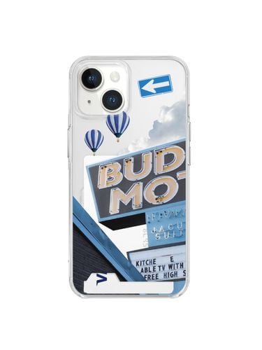 Go On Trip Design Clear Card Holder Phone Case - mademoment - Modalova