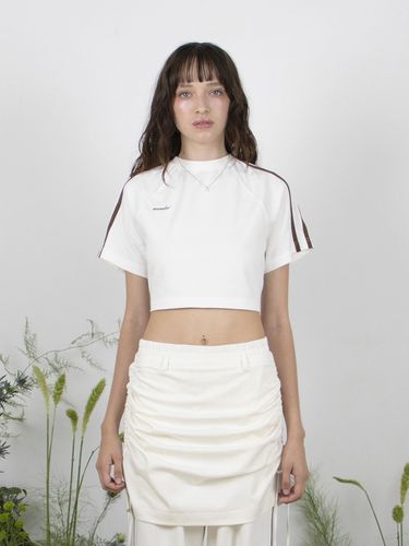 Back Lace-up Track Top_White - MEENDERI - Modalova