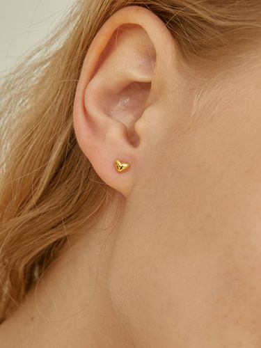 Silver Puffy Heart Piercing #LSE11 - LUNNE - Modalova