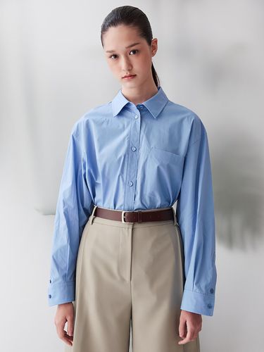 Signature Sleeve Point Semi Oversized Fit Shirt - kuho plus - Modalova