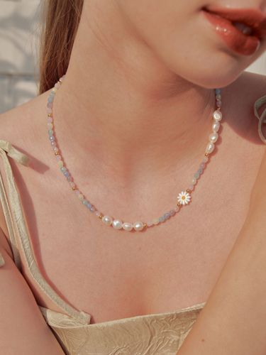 Pastel Moment Daisy Necklace (3Colors) - ENGBROX - Modalova