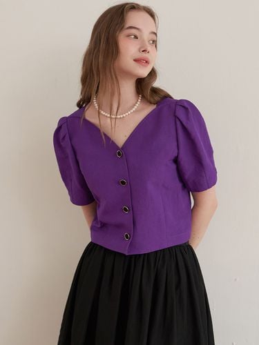 Coco Tulip Cropped Blouse Violet - F.cocoromiz - Modalova