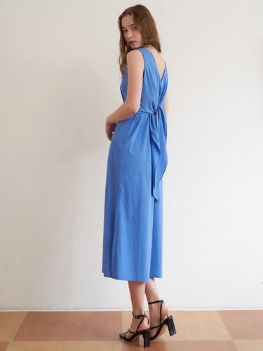 Back Point Sleeveless Dress Blue - F.cocoromiz - Modalova