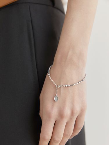 Simple Gemstone Bracelet_Silver - halden - Modalova