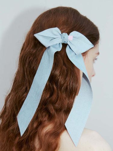 Rough Denim Barrette - hish - Modalova