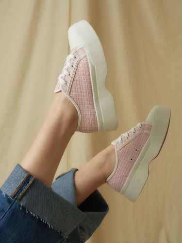 Tweed Taylor Sneakers_Pink - KRISTIN - Modalova