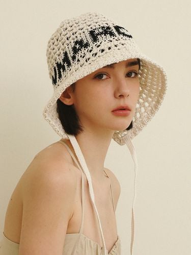 Logo Knitting Strap Bucket Hat_5Colors - Marchen - Modalova