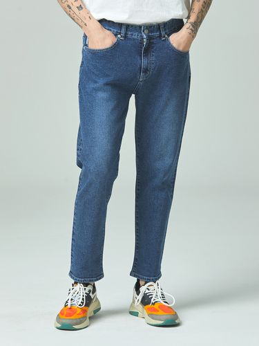 Washed Sandy Crop Tapered Jeans - INROWS - Modalova