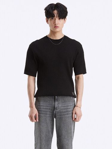 Round-neck T-shirt [Black] - T.I FOR MEN - Modalova