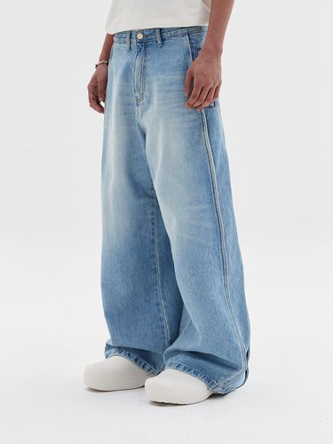 Side Wire Denim Pants _ Light Blue - DNSR - Modalova