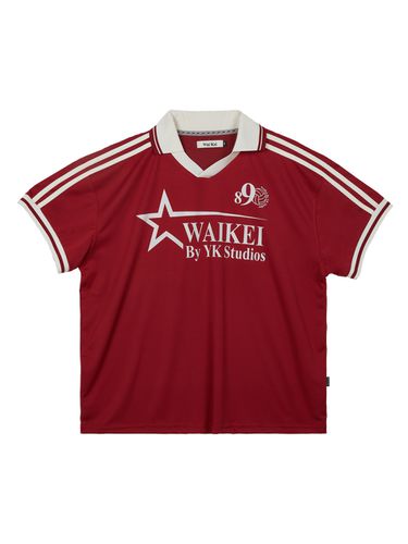 Star Logo Collared Jersey T-Shirt _ - WAIKEI - Modalova