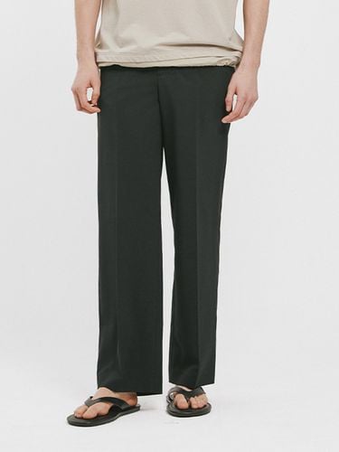 Wide Fit Slacks Pants _ Black - ADHOC - Modalova