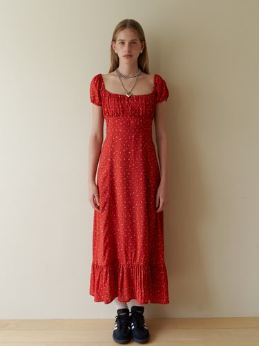 The Rose Princess Neck Long Dress_Red - LOVE ME MONSTER - Modalova