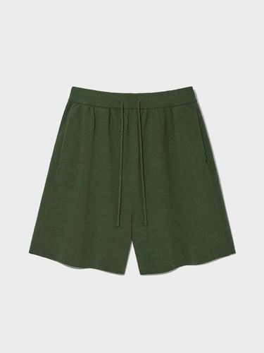 Knit Draw String Shorts (Green) - V2 - Modalova