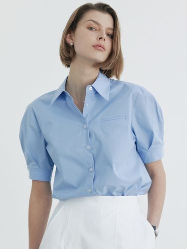 Half-sleeve Puff Shirt - Sky Blue - Ihr - Modalova