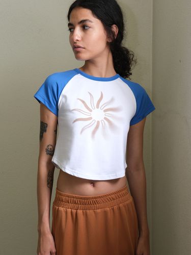 Sun Symbol Cropped T-shirt () - EcommaE - Modalova