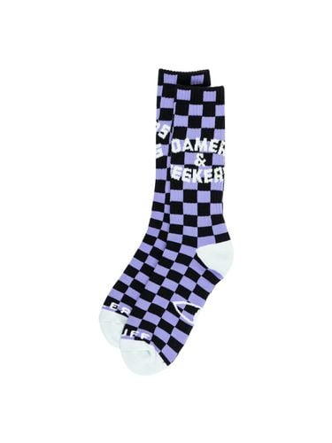 Seeker Socks - Checkmate Purple - POLERSTUFF - Modalova