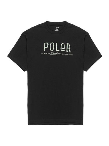 Furry Font T-Shirt - Black - POLERSTUFF - Modalova