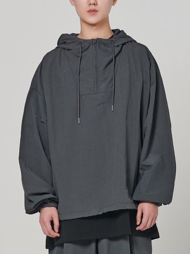 Active Pullover Hood Anorak_Charcoal - AKECII - Modalova