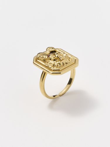 Alice Lion Open Ring_Gold - Le masque - Modalova