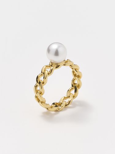 Chain Pearl Ring_Gold - Le masque - Modalova