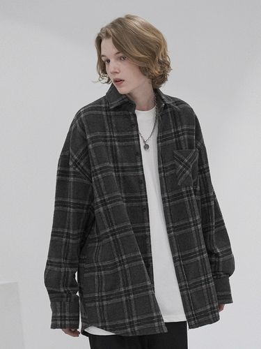 Frederick Overfit Wool Check Shirt - AVANDRESS - Modalova