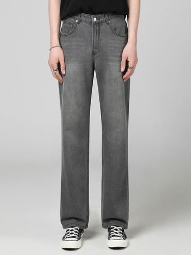 Wide Washing Denim Pants_Light Grey - AVANDRESS - Modalova