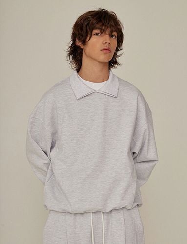 Daily Cotton Collar Sweatshirt () - ease - Modalova