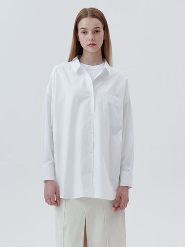 Basic Pocket Cotton Shirt_White - LeftSeoul - Modalova