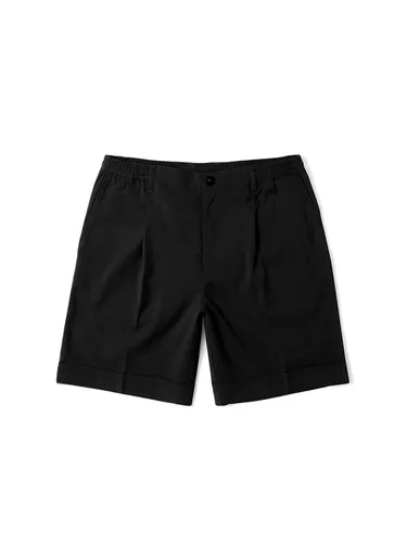 Elasticated Banded Shorts _ Black - ADHOC - Modalova