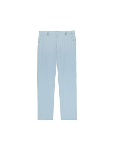 Cropped Slacks Pants _ Light Blue - ADHOC - Modalova