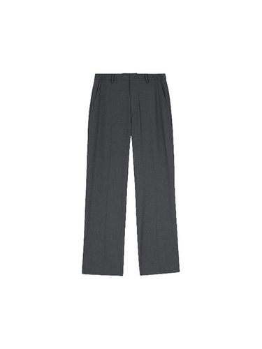 Slit Wide Fit Pants _ Charcoal Grey - ADHOC - Modalova