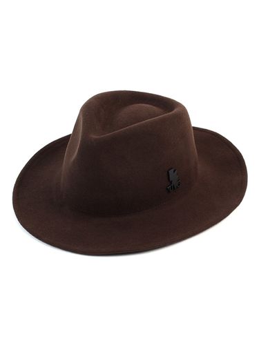 V Wire Wool Fedora Hat - Brown - Universal chemistry - Modalova