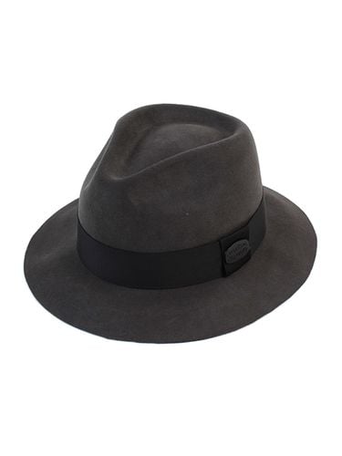 Edgecut Wool Fedora Hat - Gray - Universal chemistry - Modalova