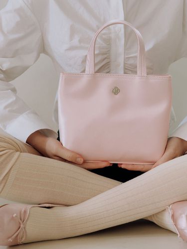 Mari Silk Tote Bag_Pink - Heeari - Modalova