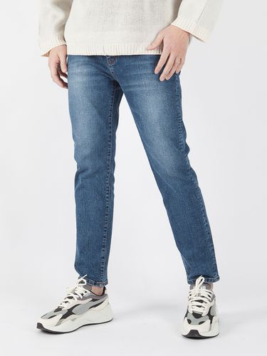 Washed Lucid Cropped Slim Denim Pant - INROWS - Modalova