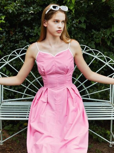 Heart Binding Dress_Bubble Pink - LETQSTUDIO - Modalova