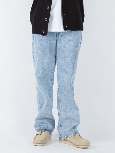 Washed Old School Wide Denim Pant - INROWS - Modalova