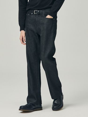 Resin Wide Denim Pant - INROWS - Modalova