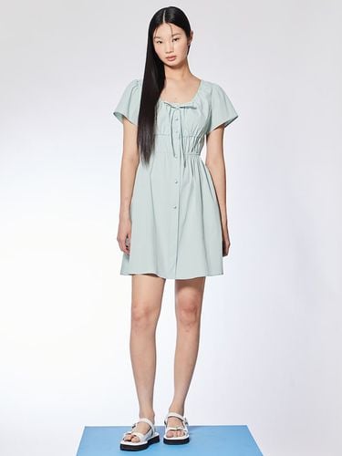 Shirring Mini Dress - kuho plus - Modalova