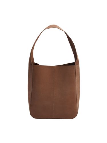 Suede Wide Strap Tote Bag_Brown - Reike Nen - Modalova