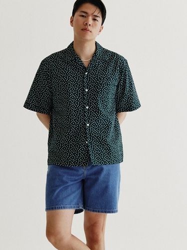 Polka Dot Seersucker Shirt - Green - SENTIBONES - Modalova