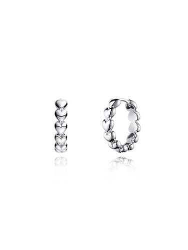 Luv-it Heart One Touch Earrings U0129 - STONEHENgE - Modalova