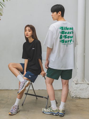 Silent Beach Oversized T-shirt (2 Color) - alvinclo - Modalova