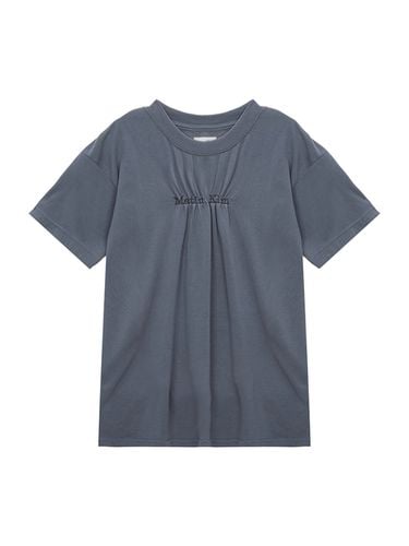 Matin Logo Shirring Top _Smoke Blue - Matin Kim - Modalova